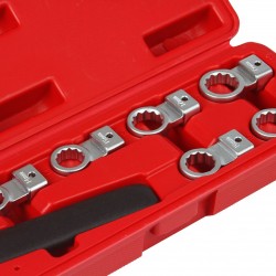 Kľúče očkové pre napínacie kladky 12-19 mm, E10-E18, 15 dielov