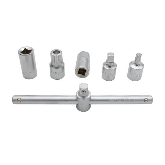 Sada nástrčných kľúčov na zátky olejových vaní, 20ks