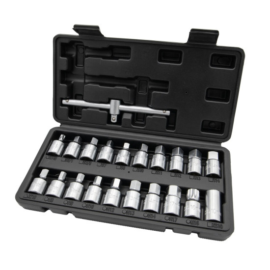 Sada nástrčných kľúčov na zátky olejových vaní, 20ks