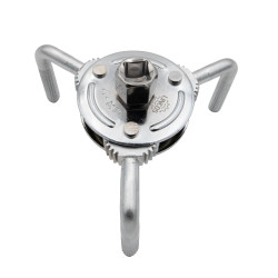 Samonastaviteľný kľúč na olejový filter, 3-ramenný, dvojcestný