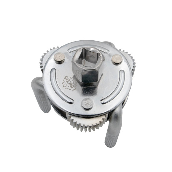 Samonastaviteľný kľúč na olejový filter, 3-ramenný, dvojcestný