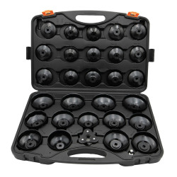 Sada kľúčov na olejové filtre pohárového typu, 30 kusov