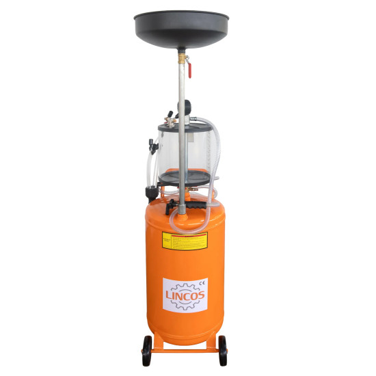 Pneumatická zberná nádoba a odsávačka na olej, 80 l