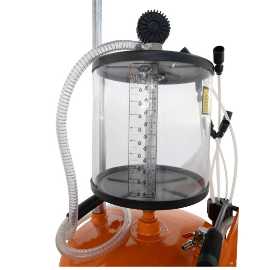 Pneumatická zberná nádoba a odsávačka na olej, 80 l