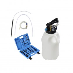 Pneumatická plnička / odsávačka oleja + sada adaptérov 13 ks