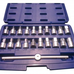 Sada kľúčov na zátky olejových vaní 3/8" ASTA