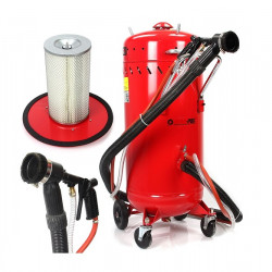 Mobilná pieskovačka s vysávačom ( odsávanie prachu ) 105l