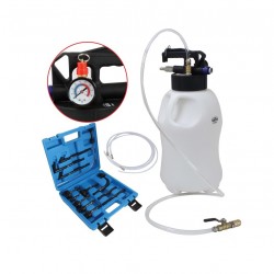 Pneumatická plnička / odsávačka oleja + sada adaptérov 13 ks SATRA