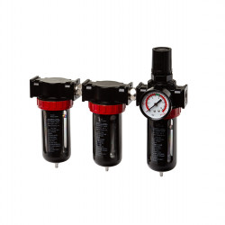 Odkalovač trojitý s manometrom a regulátorom tlaku 1/2"