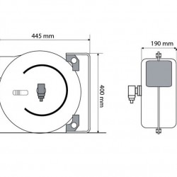Samonavíjací bubon s hadicou na stlačený vzduch 1/2" 15M ASTA