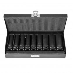 Sada nástrčných kľúčov E-torx 1/2", E10 - E24 mm, Torx, 9 diel. NEO
