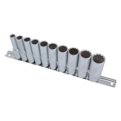 Nástrčné hlavice 3/8" 12hranné predĺžené, 4 - 13mm ASTA Nástrčné hlavice 3/8" 12hranné predĺžené, 4 - 13mm ASTA