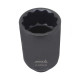 Nastrčný rázový nadstavec 46mm CrMo 12-hran 1/2" extra dlhý 100mm Nastrčný rázový nadstavec 46mm CrMo 12-hran 1/2" extra dlhý 100mm