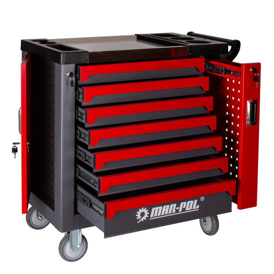 Dielenský vozík 7 zásuviek prázdny