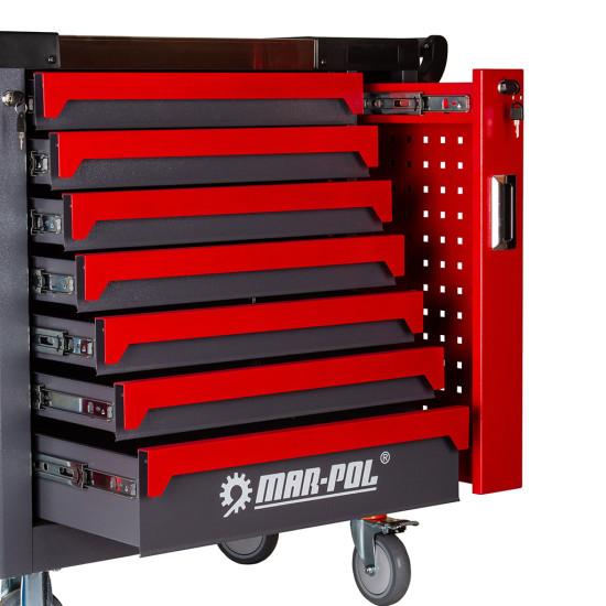 Dielenský vozík 7 zásuviek prázdny