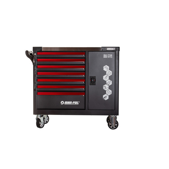 Dielenský vozík 7 zásuviek prázdny