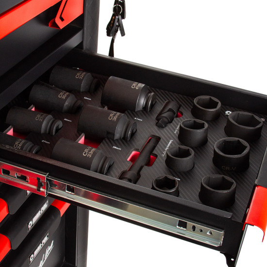 Servisná skrinka s 12 zásuvkami| 293 prvkov