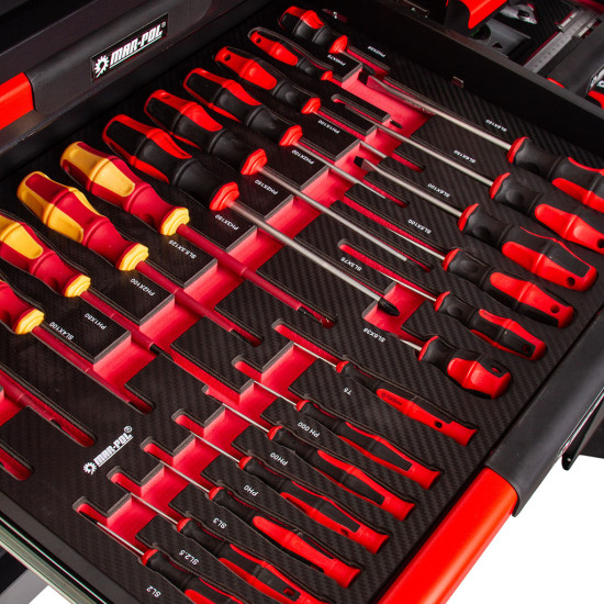 Servisná skrinka s 12 zásuvkami| 293 prvkov