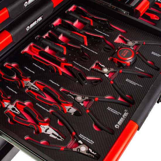 Servisná skrinka s 12 zásuvkami| 293 prvkov