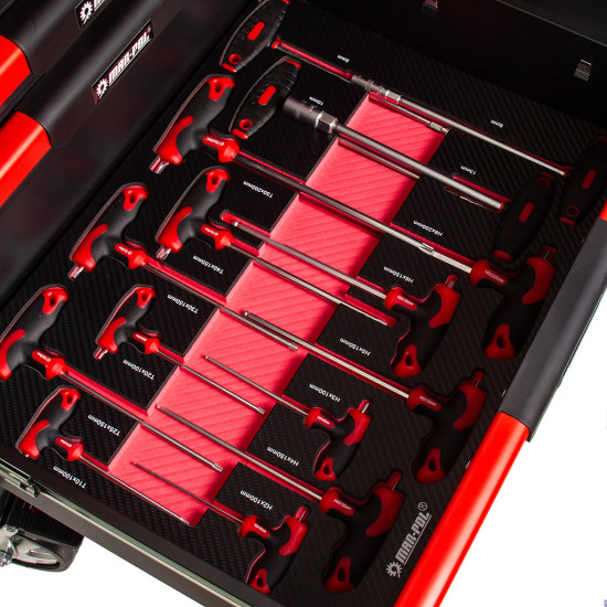 Servisná skrinka s 12 zásuvkami| 293 prvkov