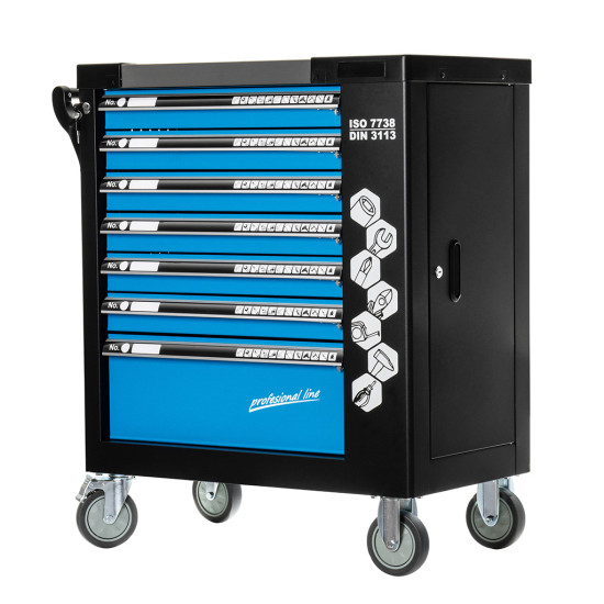 Dielenský vozík 7 zásuviek prázdny