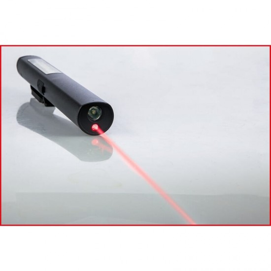 LED COB svietidlo ( lampa ), kovové telo, magnetická, nabíjacia USB-C a reguláciou výkonu do 350lm + UV svetlo + Laserový ukazovateľ