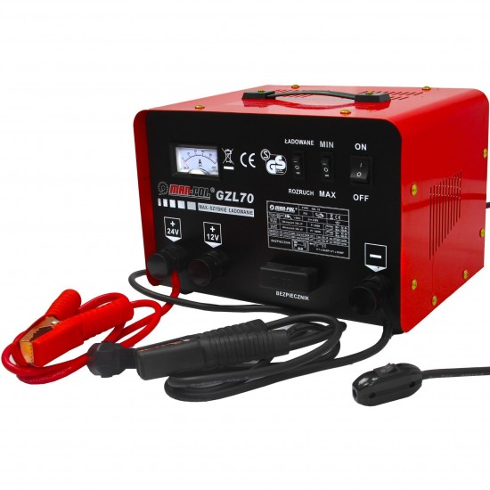 MAR-POL Nabíjačka autobatérií 12/24V so štartom 30A - M82508 MAR-POL Nabíjačka autobatérií 12/24V so štartom 30A - M82508