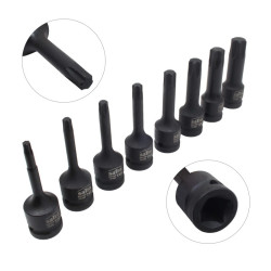 Kované nástrčné kľúče Torx T30 - T80 - 1/2"  