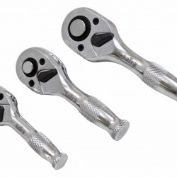 Prepínacie extra mini račne 72 zubové veľkosť - 1/4" - 3/8" - 1/2" SATRA