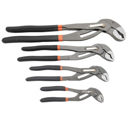 Sada nastaviteľných COBRA klieští s tlačidlom, 178-406mm, 4ks