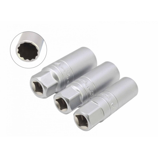 Tenkostenné nástrčné kľúče na sviečky 14mm 16mm 18mm 3/8"
