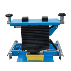 Nožnicový hydraulický prízdvihový zdvihák, pneumatická pumpa, nosnosť 3t