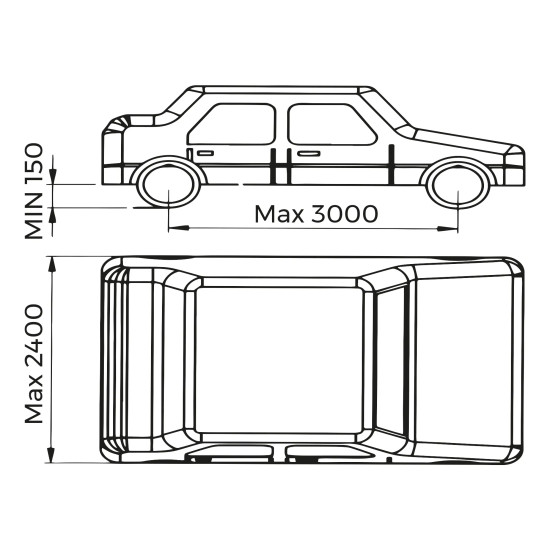 Mobilný nožnicový zdvihák, pneuservisný zdvihák, 2.8t