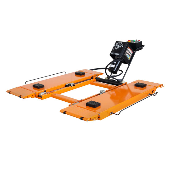 Mobilný nožnicový zdvihák 3,5 t – elektrické odistenie západiek, 230 V