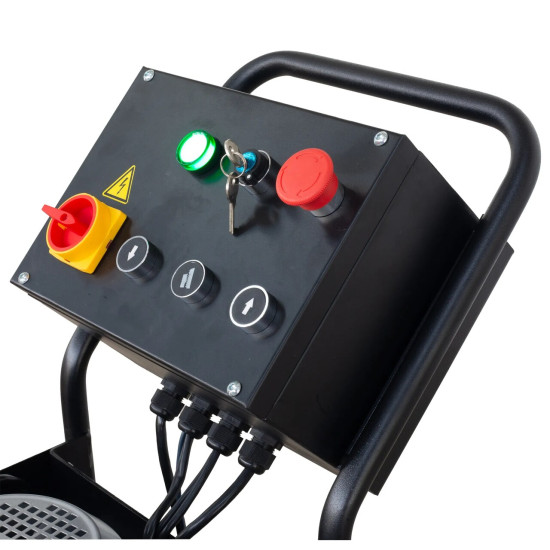 Mobilný nožnicový zdvihák 3,5 t – elektrické odistenie západiek, 230 V