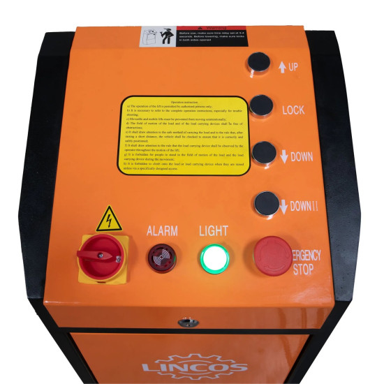 Zapustený nožnicový zdvihák, 3.5t, 400V