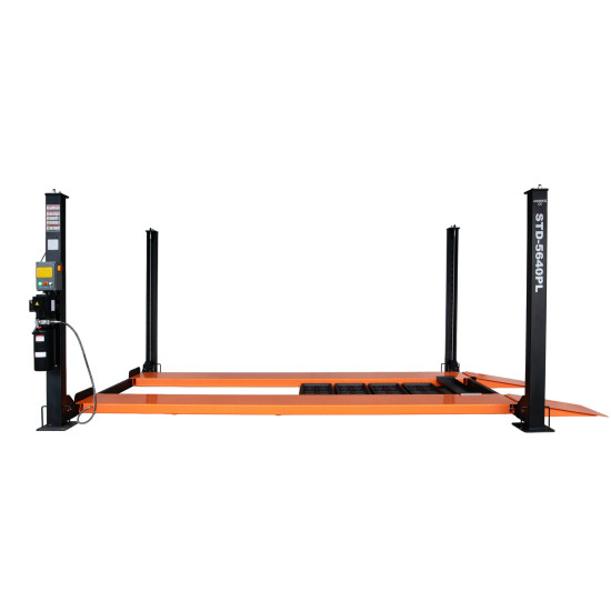 Štvorstĺpový zdvihák, 4T, centrálne manuálne odistenie bezpečnostných zámkov, pojazdná sada