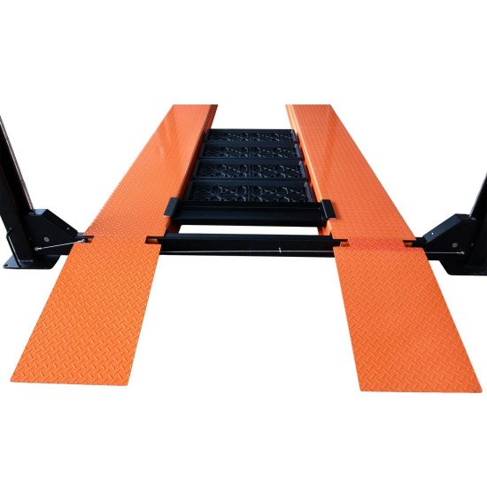 Štvorstĺpový zdvihák, 4T, centrálne manuálne odistenie bezpečnostných zámkov, pojazdná sada