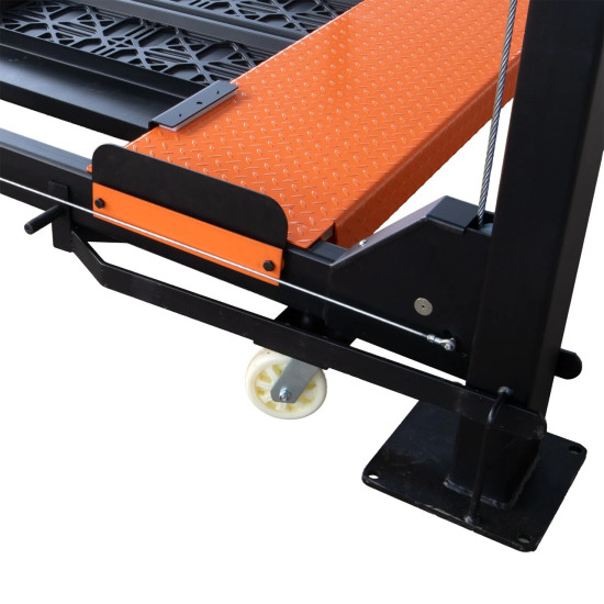 Štvorstĺpový zdvihák, 4T, centrálne manuálne odistenie bezpečnostných zámkov, pojazdná sada