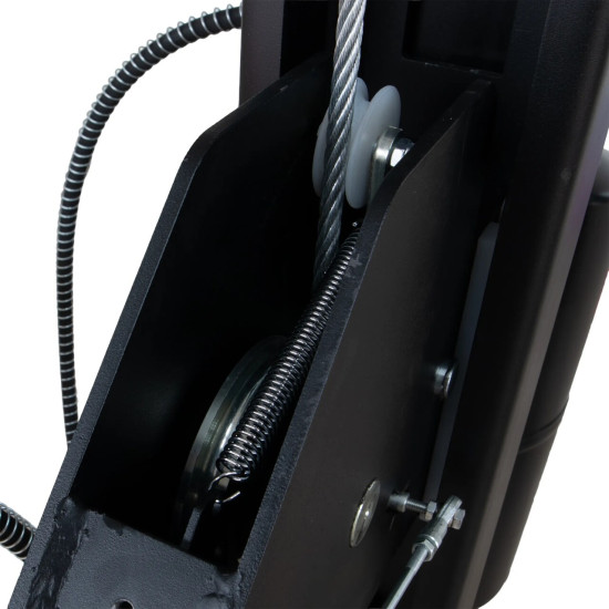 Štvorstĺpový zdvihák, 4T, centrálne manuálne odistenie bezpečnostných zámkov, pojazdná sada