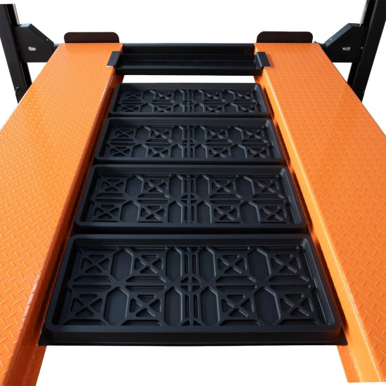 Štvorstĺpový zdvihák, 4T, centrálne manuálne odistenie bezpečnostných zámkov, pojazdná sada