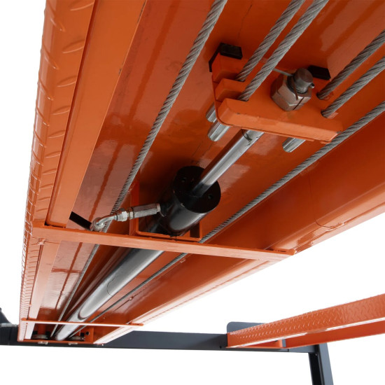 Štvorstĺpový zdvihák, 4T, centrálne manuálne odistenie bezpečnostných zámkov, pojazdná sada