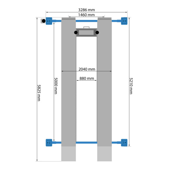 Štvorstĺpový zdvihák 5t, 400V