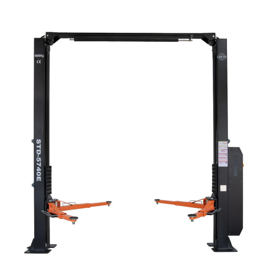 Dvojstĺpový zdvihák 4t s horným prepojením – elektrické odistenie západiek, 230/400 V