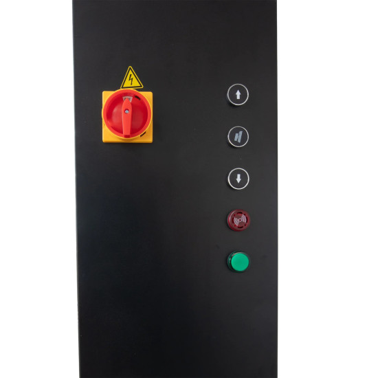 Dvojstĺpový zdvihák 4t s horným prepojením – elektrické odistenie západiek, 230/400 V